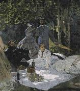 Claude Monet Le deeuner sur lherbe oil painting on canvas
